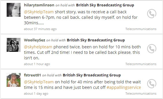 On Hold With British Sky Broadcasting Group