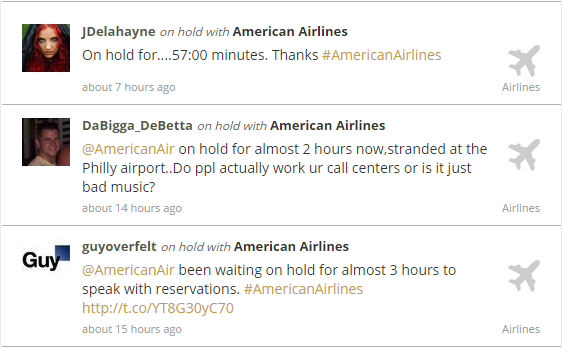 On hold with American Airlines