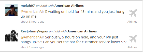 On hold with American Airlines