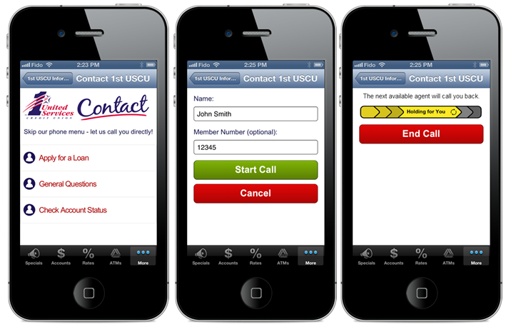 Visual IVR for Mobile Apps