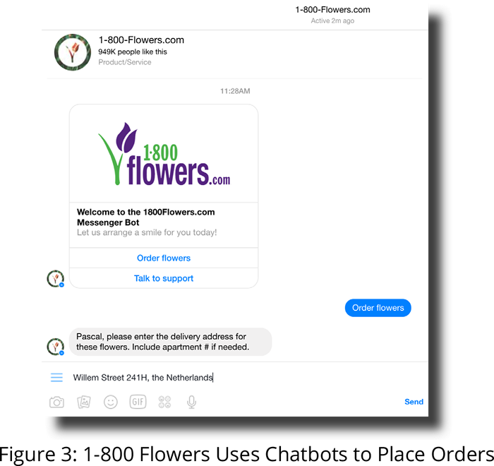 1-800 Flowers Uses Chatbots