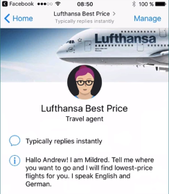 Lufthansa chatbot