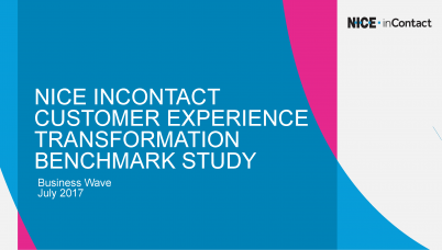 Customer Experience Transformation Benchmark Study