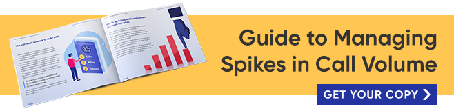 Link to free Guide to Managing Spikes in Call Volume.