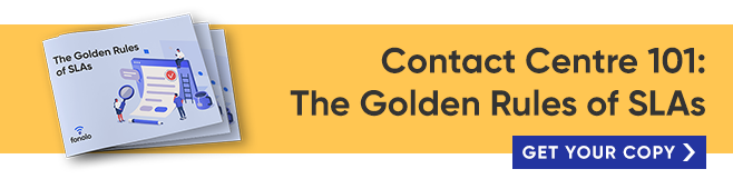 Link to free Golden Rules of SLAs contact center guide.